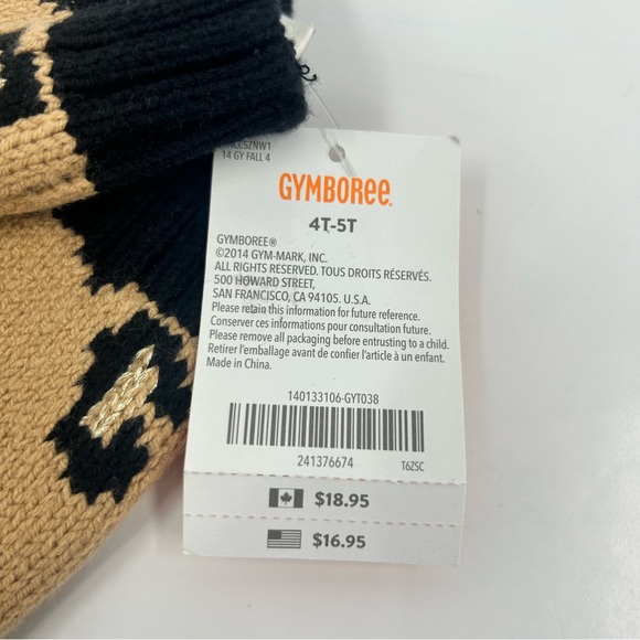 NWT Gymboree Animal Print Mittens 4T-5T - Picture 3 of 3